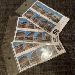 STAR WARS マンダロリアン グローグー 証明写真風ステッカー 3枚セット