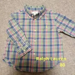 Ralph Lauren チェック柄 長袖シャツ 80 ラルフローレン