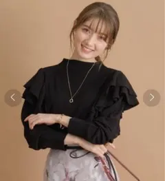 【超美品】アプワイザーリッシェ 黒ニット