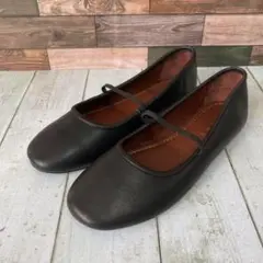 レメ　REMME　バレエシューズ　パンプス　フラットシューズ　24cm　ブラック