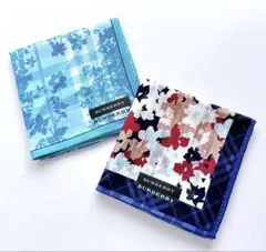 【 新品 未使用 】 BURBERRY バーバリー ハンカチ 2枚セット