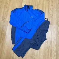 adidas ジャージ上下セット 青