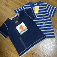 POLOのネイビーとmoujonjon 半袖Tシャツ　2枚セット