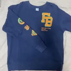 レタードスウェット　ネイビー
