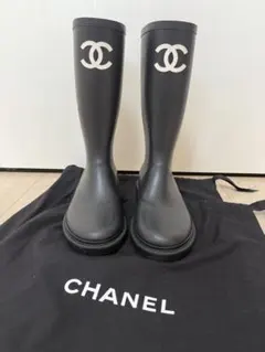 CHANELシャネル 超レア！ココマークレインブーツ 36 - メルカリ