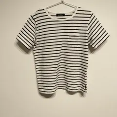 EAST BOY イーストボーイボーダーTシャツ半袖カットソー　フリーサイズ
