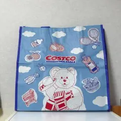 【新品未使用品】コストコ　エコバッグ　くま　ブルー
