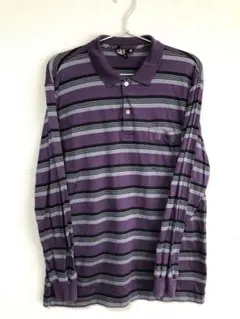 DAKS GOLF ダックス ヴィンテージ ボーダー ポロシャツ Lのサムネイル