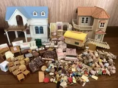 1048. シルバニアファミリー 家　家具　人形　大量　まとめ売り