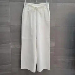 美品theory luxe BODY.JACEY STR ホワイトワイドパンツ