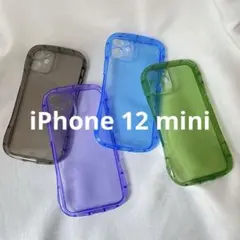 iPhone 12 mini 用 透明ケース くびれ スマホケース かわいい