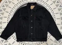 USA製　Levi's Gジャン70503 Lサルファブラック　後染め
