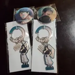 呪術廻戦　ファンパレくじ　伏黒甚爾E賞缶バッジC賞　カルビナアクリルキーホルダー