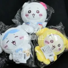 ちいかわ × サンリオキャラクターズ ぬいぐるみ　ちいかわ　ハチワレ　うさぎ