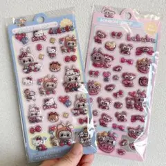 ラブブ　ボンボン シール　3D ぷっくり　ぷくぷく　2枚set