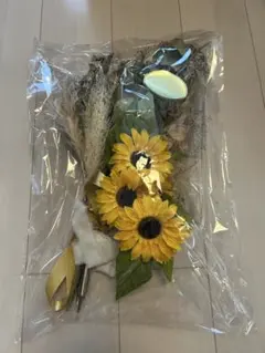 ひまわりのブーケ&ブートニアの2点セット　◌