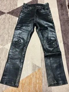 VANSON レザーパンツ ブラック 本革 MADE IN USA w28のサムネイル
