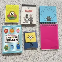 【6点+3】メモ帳　シール　ミニオン　ディズニー