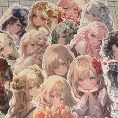 アニメキャラクターシールセット