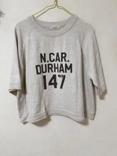 studioCLIP 12ゲージロゴプリントニットTシャツ レディース キナリ