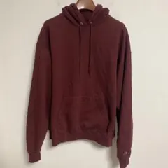 Champion バーガンディ フード付き裏起毛スウェットパーカー 2XL