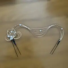 和装用髪飾り ゴールド パール