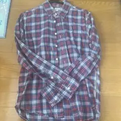 トミーヒルフィガー 長袖シャツ 赤青チェック