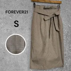 フォーエバートゥエンティーワンFOREVER21 千鳥格子柄タイトスカート S