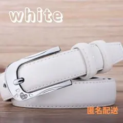 ベルト レディース　ハート 革 カジュアル　ホワイト 白　シルバー 海外 可愛い