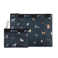 LeSportsac 愛嬌たっぷりワンコ柄ポーチセットのサムネイル