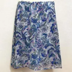 エフエムエヌ 花柄スカート シフォンスカート フレアスカート