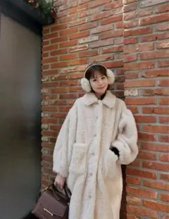 ジャケット・アウター acka poodle boa long coat poodle boa long coat – Acka online store