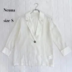 Neuna シアーテーラードジャケット 7分袖 ベージュS レディースのサムネイル