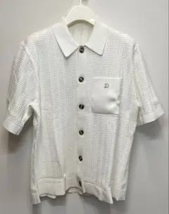 DRESSTERIOR オーガニックコットン キューバニットシャツ ホワイトのサムネイル
