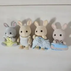 シルバニアファミリー うさぎ赤ちゃん 人形4体セット