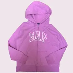00s OLD Gap フルジップ パーカー デカロゴ ピンク y2k 平成