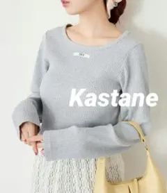 【新品タグ付】Kastane カスタネ ニットタグロンTEE