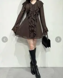 マーキュリーデュオ　ラッフルフリルミニワンピース