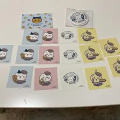 ちいかわベーカリー ステッカー 15枚 +缶バッジ1個　カード1枚