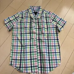 GapKids 半袖チェックシャツ 120サイズ