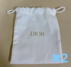 Dior ノベルティ 巾着 ポーチ　2個