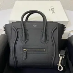 CELINE レザー ブラック バッグ