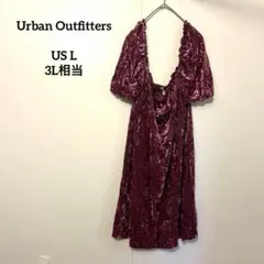 Urban Outfitters クラッシュベルベット ワンピース 3L相当のサムネイル
