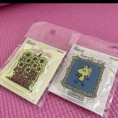 スヌーピー　ウッドストック　アクリルクリップ2個セット