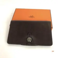 HERMES エルメス ドゴンMM 長財布 財布 セリエ 金具 シルバー 茶のサムネイル