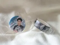 くら寿司 ハイキュー 赤葦 缶バッジ マスキングテープ