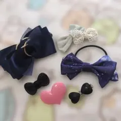 リボン ヘアアクセサリー セット