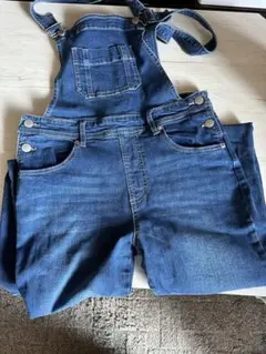 デニムブルー サロペット オーバーオール Lサイズ