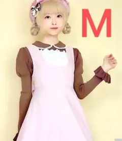 新品 星奈桜子 ニットプルオーバー Mサイズ 茶色 パフスリーブ フリル ニット