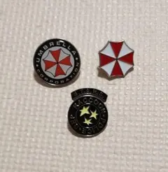バイオハザード ピンバッジ3個セット ピンバッチラクーン